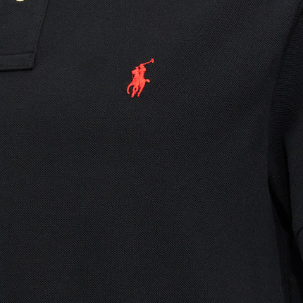 Polo Ralph Lauren Black Cotton Polo Shirt