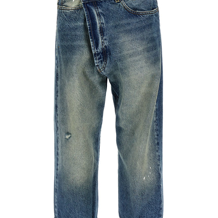 R13 Blue Cotton Straight-Leg Jeans