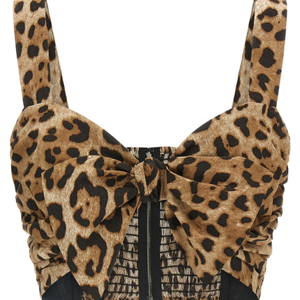 Dolce & Gabbana Brown Cotton Blouse