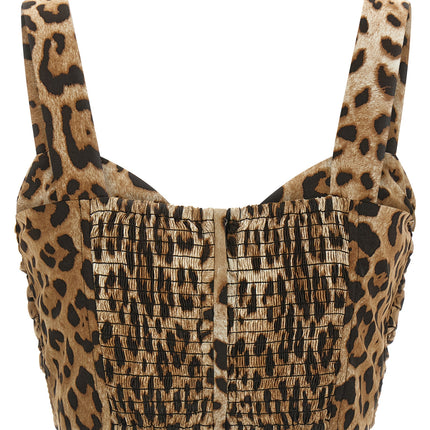 Dolce & Gabbana Brown Cotton Blouse