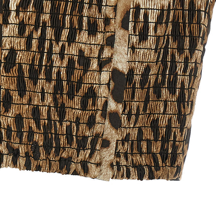 Dolce & Gabbana Brown Cotton Blouse