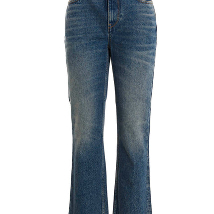 Golden Goose Blue Cotton Flared Jeans