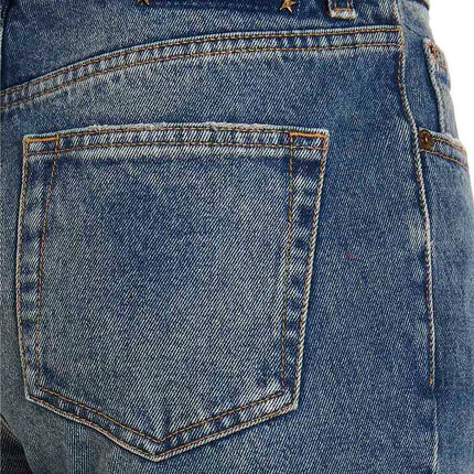 Golden Goose Blue Cotton Flared Jeans