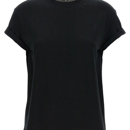 Brunello Cucinelli Black Cotton T-Shirt