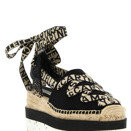 Stella McCartney Multicolor Cotton Wedge Sandals