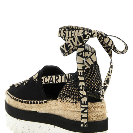Stella McCartney Multicolor Cotton Wedge Sandals