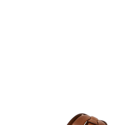 Saint Laurent Brown Calfskin Slides
