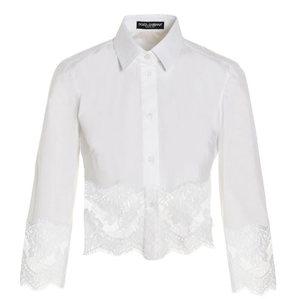 Dolce & Gabbana White Cotton Blouse