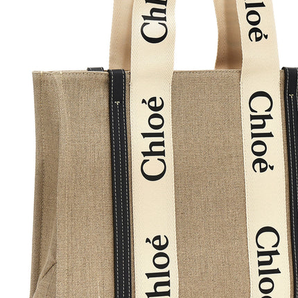 Chloé Beige Calfskin Tote Bag