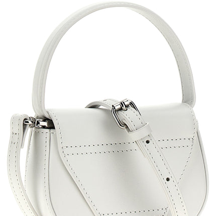 Diesel White Cowhide Handbag