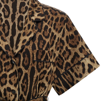 Dolce & Gabbana Brown Silk Blouse
