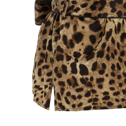 Dolce & Gabbana Brown Silk Blouse