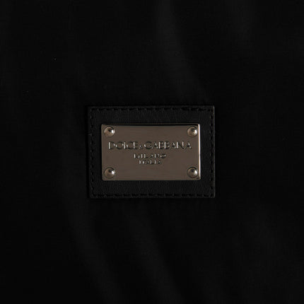 Dolce & Gabbana Black Polyamide Bomber