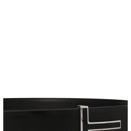 Tom Ford Black Calfskin Regular Belt