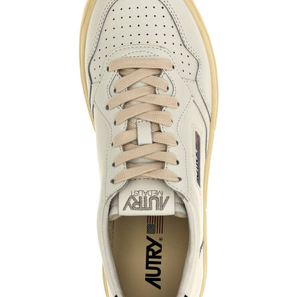 Autry Bicolor Calfskin Low Top Sneakers