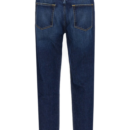 Department 5 Blue Cotton Straight-Leg Jeans