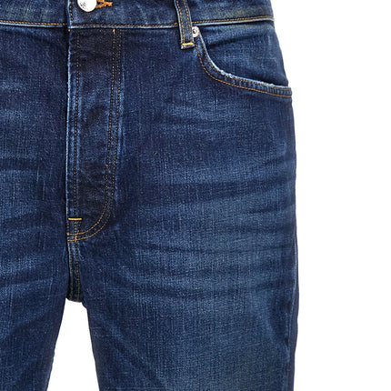 Department 5 Blue Cotton Straight-Leg Jeans