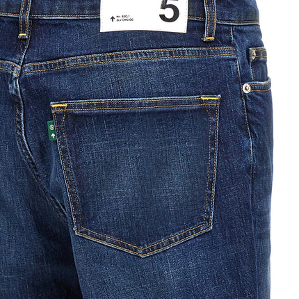 Department 5 Blue Cotton Straight-Leg Jeans
