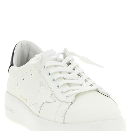 Golden Goose Blue Cowhide Low Top Sneakers