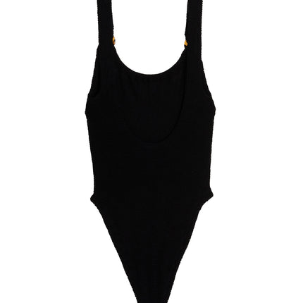 Hunza G Black Nylon One-Piece Swimsuit