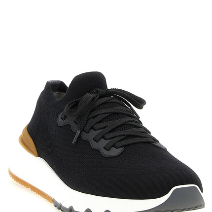 Brunello Cucinelli Black Polyethylene Athletic Sneakers