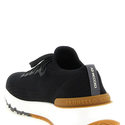 Brunello Cucinelli Black Polyethylene Athletic Sneakers
