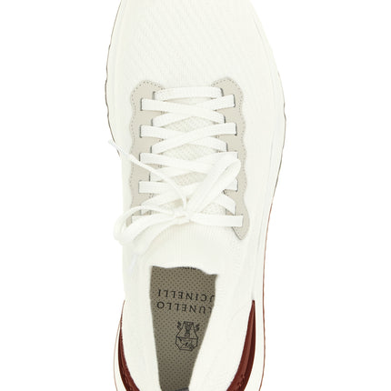 Brunello Cucinelli White Polyethylene Athletic Sneakers