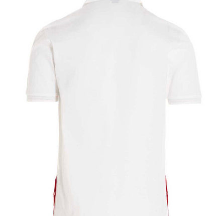 Thom Browne White Cotton Polo Shirt