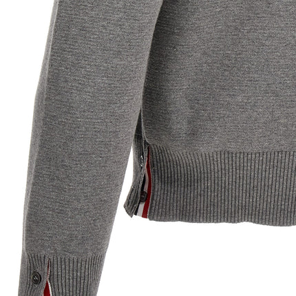 Thom Browne Gray Cotton Cardigan