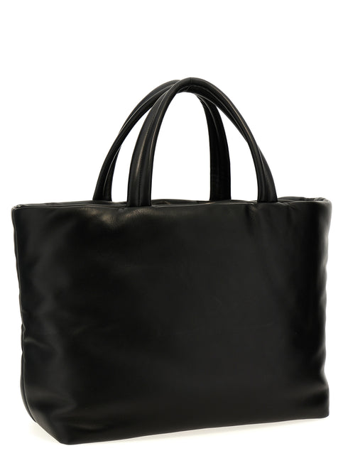 Saint Laurent Black Lamb Leather Tote Bag