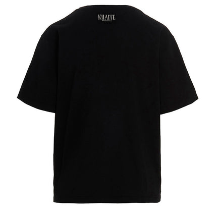 Khaite Black Cotton T-Shirt