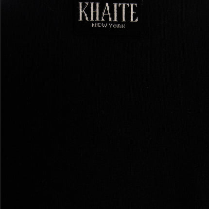 Khaite Black Cotton T-Shirt