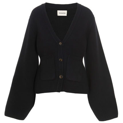 Khaite Black Cashmere Cardigan