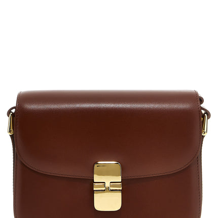 A.P.C. Brown Cowhide Crossbody Bag