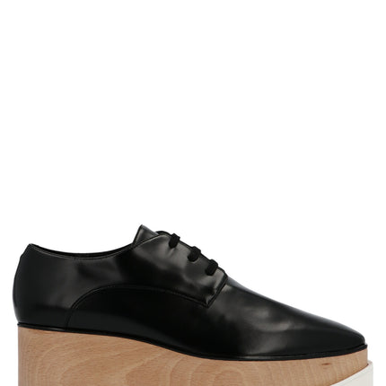 Stella McCartney Black Polyethylene Wedge Sandals