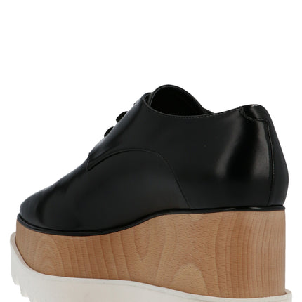 Stella McCartney Black Polyethylene Wedge Sandals
