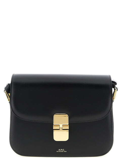 A.P.C. Black Cowhide Crossbody Bag