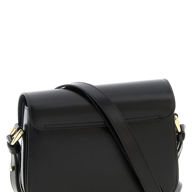 A.P.C. Black Cowhide Crossbody Bag