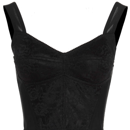 Dolce & Gabbana Black Polyamide Tank Tops