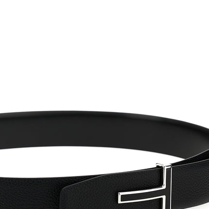 Tom Ford Black Calfskin Regular Belt
