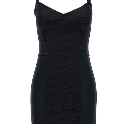 Dolce & Gabbana Black Polyester Short Dress