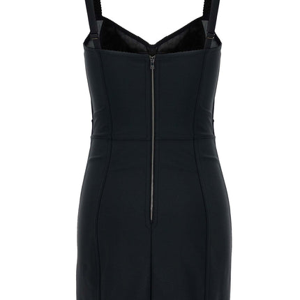 Dolce & Gabbana Black Polyester Short Dress
