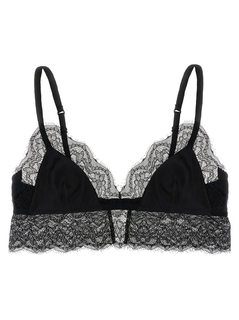 Dolce & Gabbana Black Silk Bra