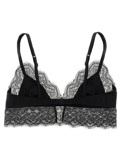 Dolce & Gabbana Black Silk Bra