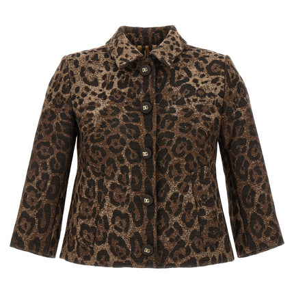 Dolce & Gabbana Brown Virgin Wool Blazer