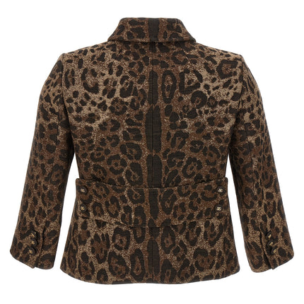 Dolce & Gabbana Brown Virgin Wool Blazer