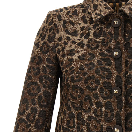 Dolce & Gabbana Brown Virgin Wool Blazer