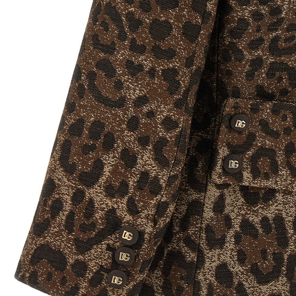 Dolce & Gabbana Brown Virgin Wool Blazer
