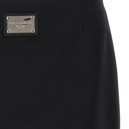 Dolce & Gabbana Black Viscose Long Skirt