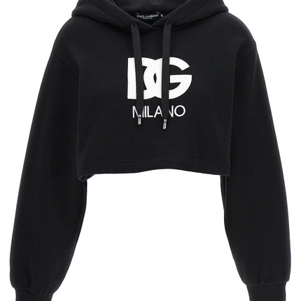 Dolce & Gabbana Black Cotton Hoodie
